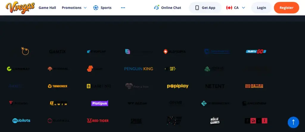 Vulkan Vegas provider list: Novomatic, Play n GO, NetEnt, Red Tiger and others