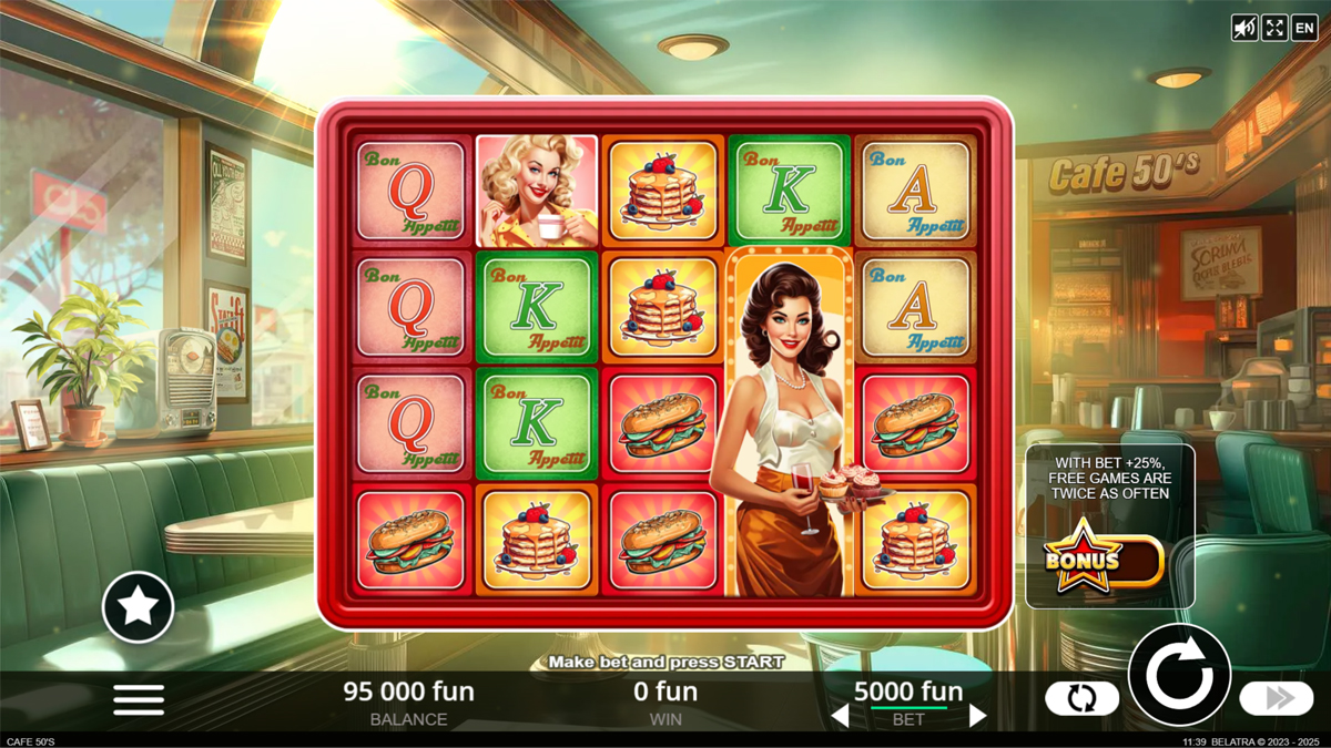 Cafe 50S gameplay screenshot