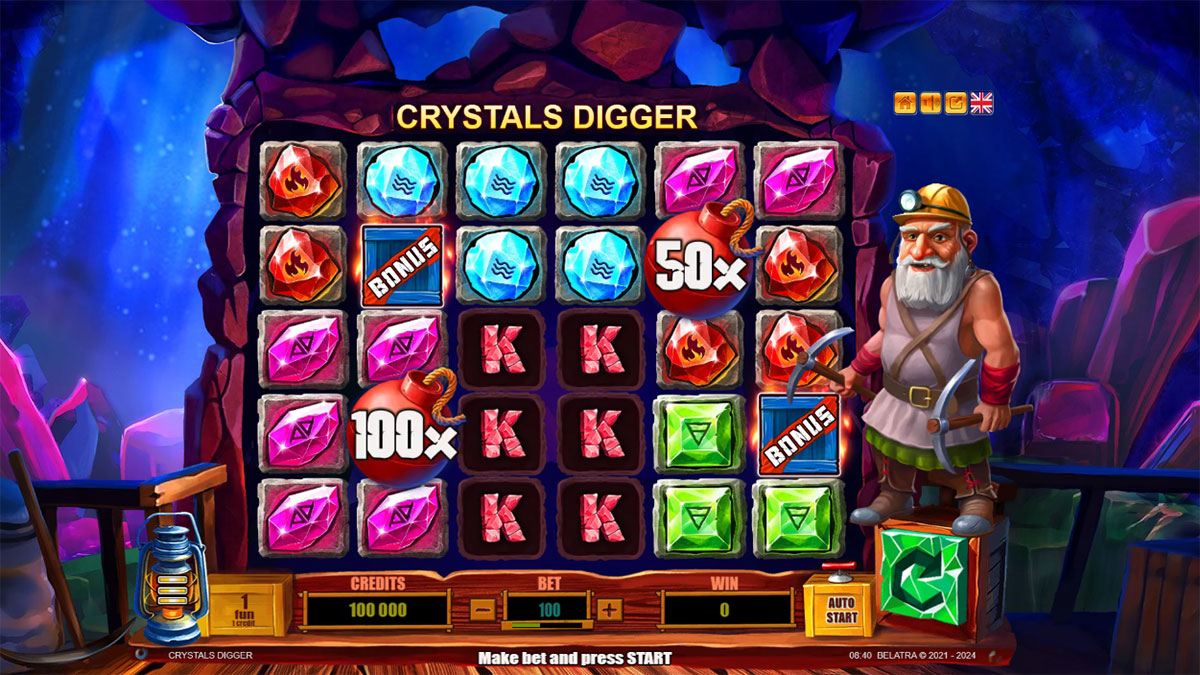 Crystals Digger gameplay screenshot