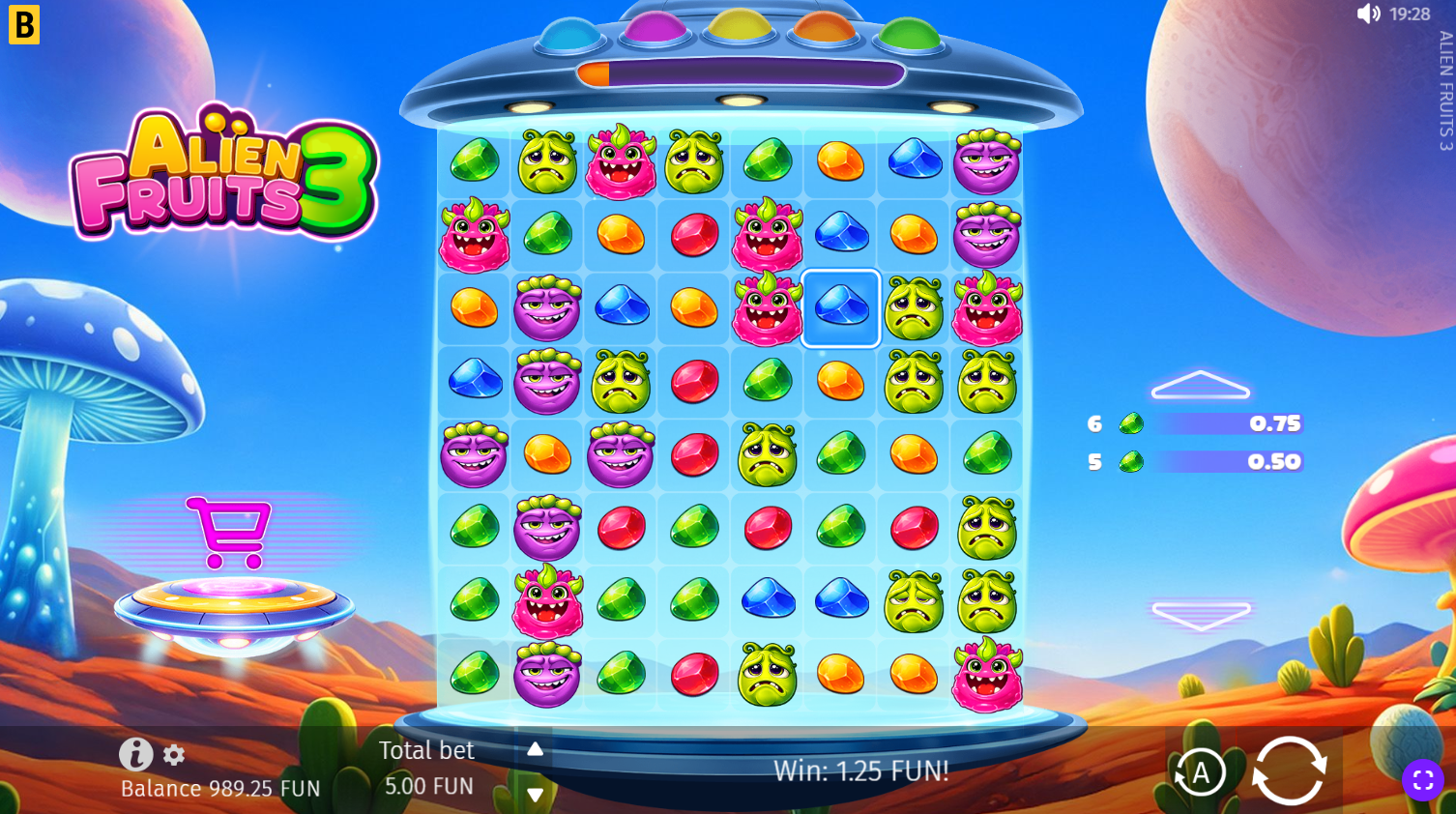 Alien Fruits 3 gameplay screenshot