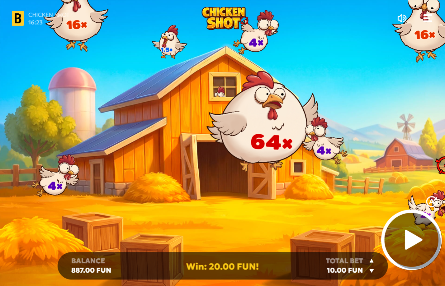 Chicken Shot gameplay screenshot