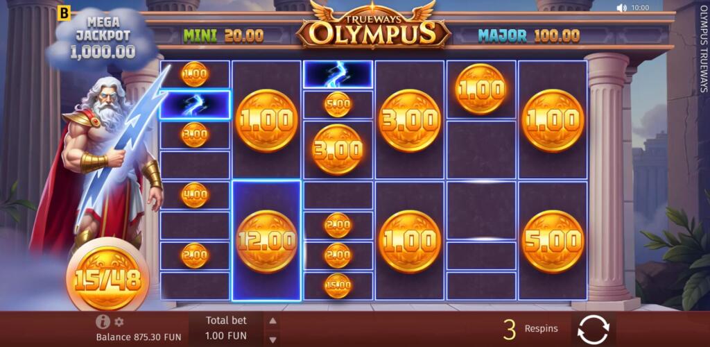 Olympus Trueways gameplay screenshot