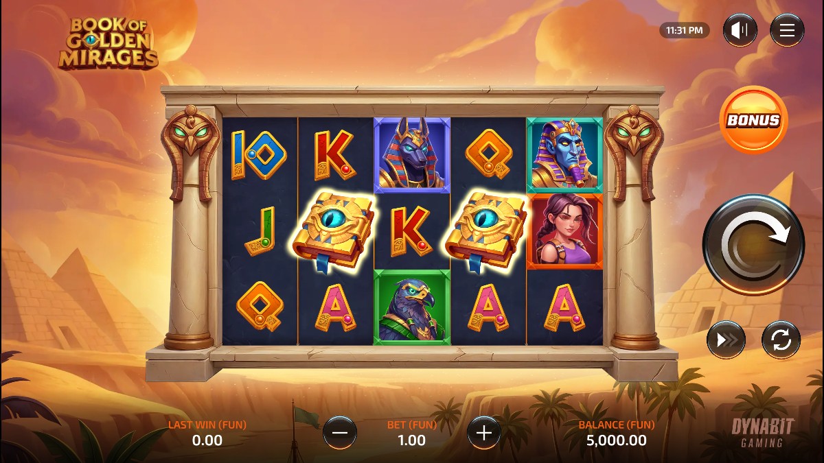 Book of Golden Mirages gameplay screenshot