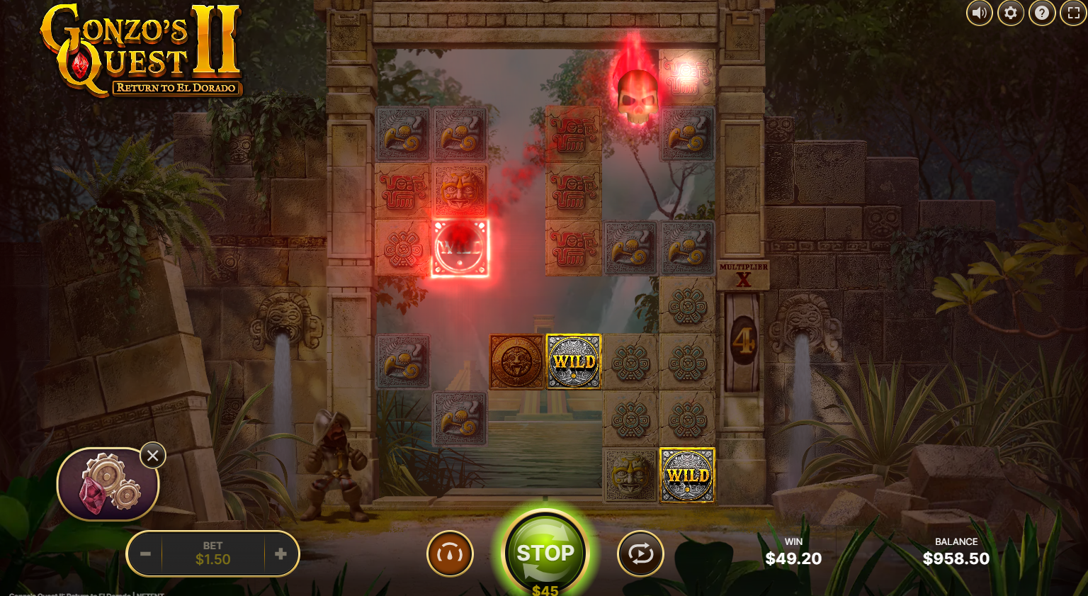 скриншот игрового процесса Gonzo's Quest 2