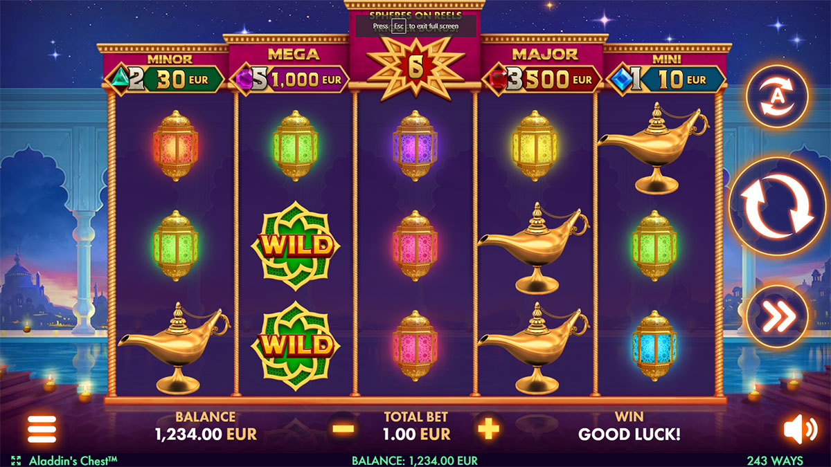 Aladdin's Chest gameplay screenshot