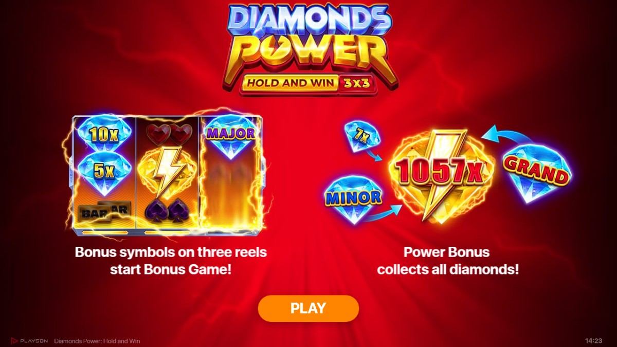 Diamonds Power: Hold and Win slot by Playson
