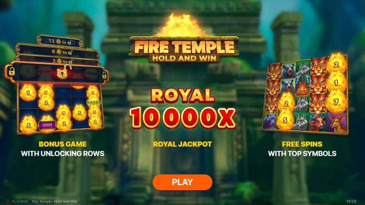 Fire Temple: Hold and Win slot by Playson