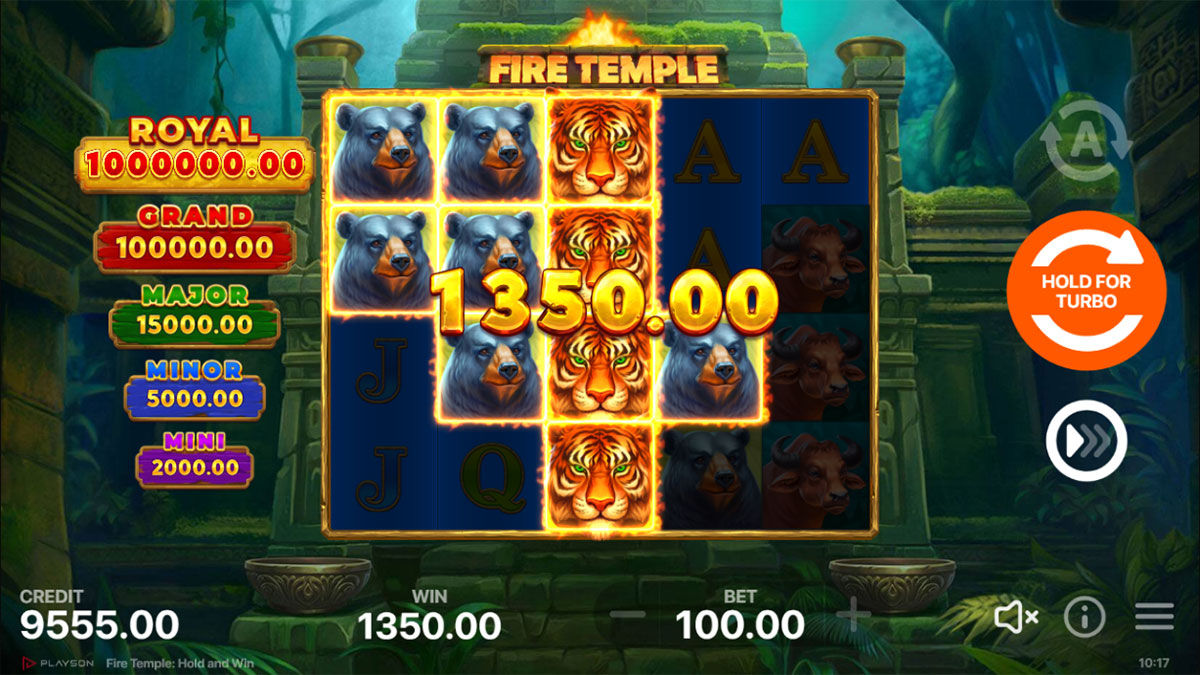 Fire Temple: Hold and Win gameplay screenshot