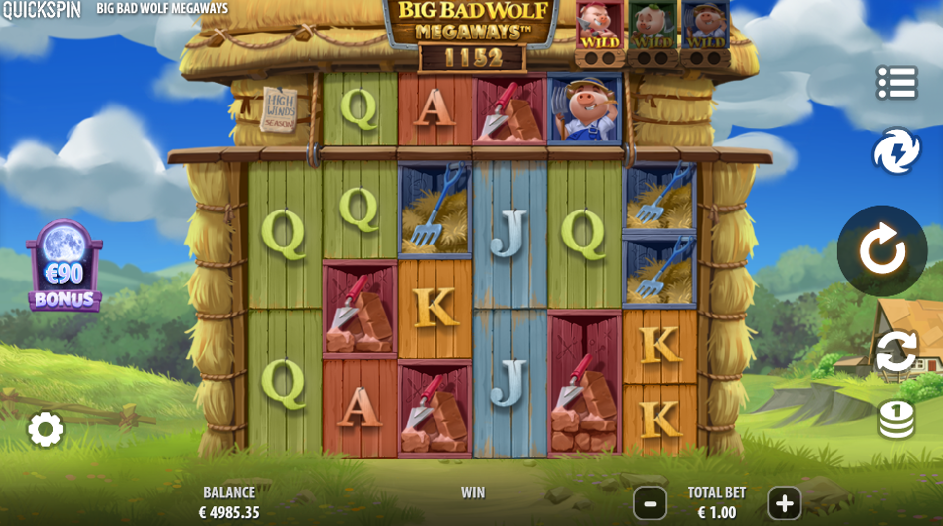 Big Bad Wolf Megaways gameplay screenshot