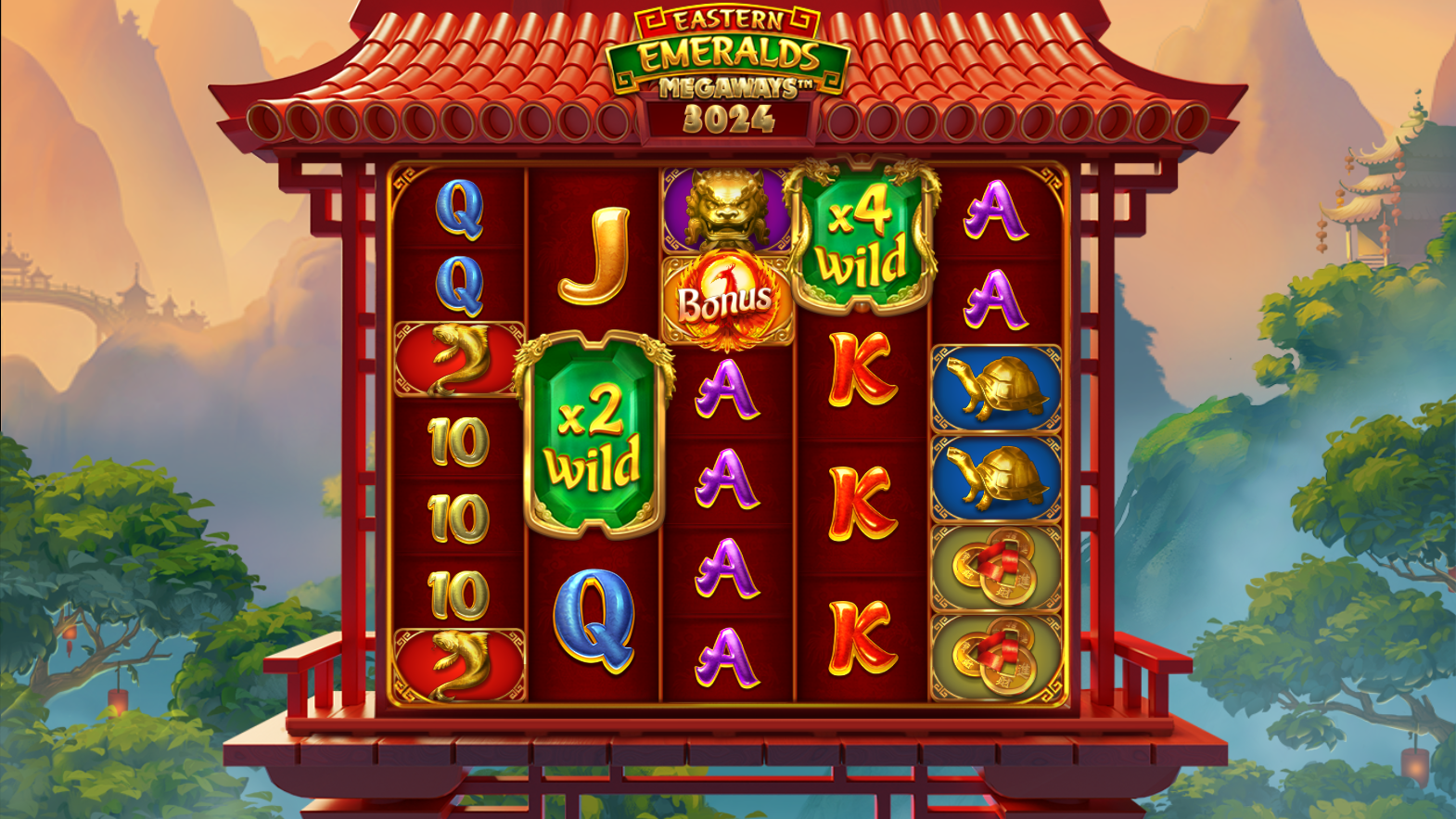 Eastern Emeralds Megaways gameplay screenshot