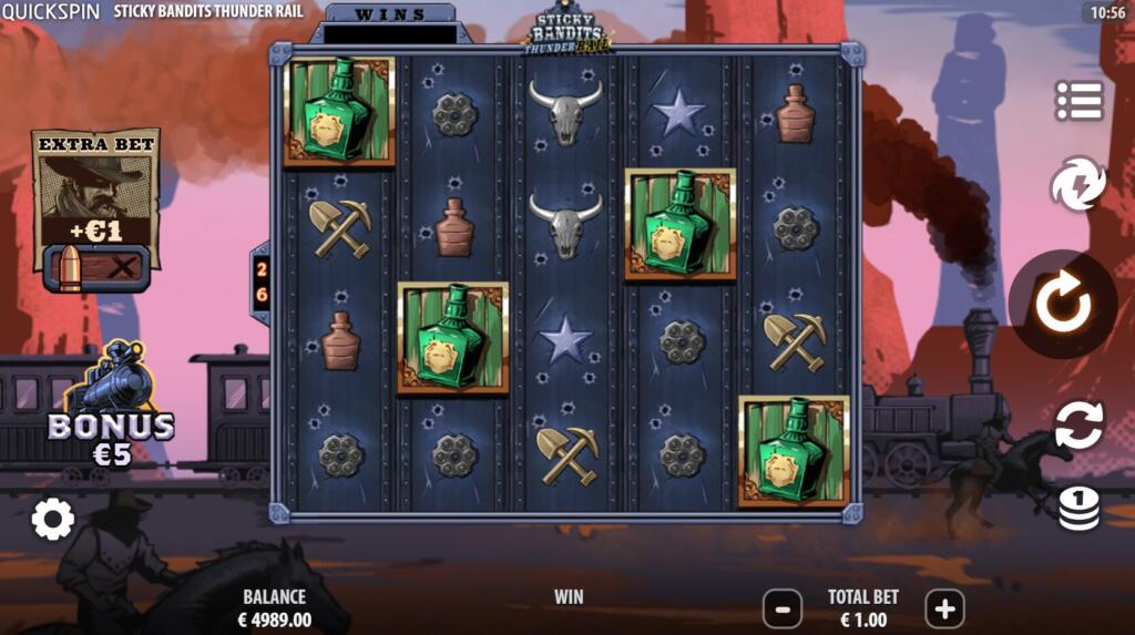 Sticky Bandits Thunder Rail gameplay screenshot