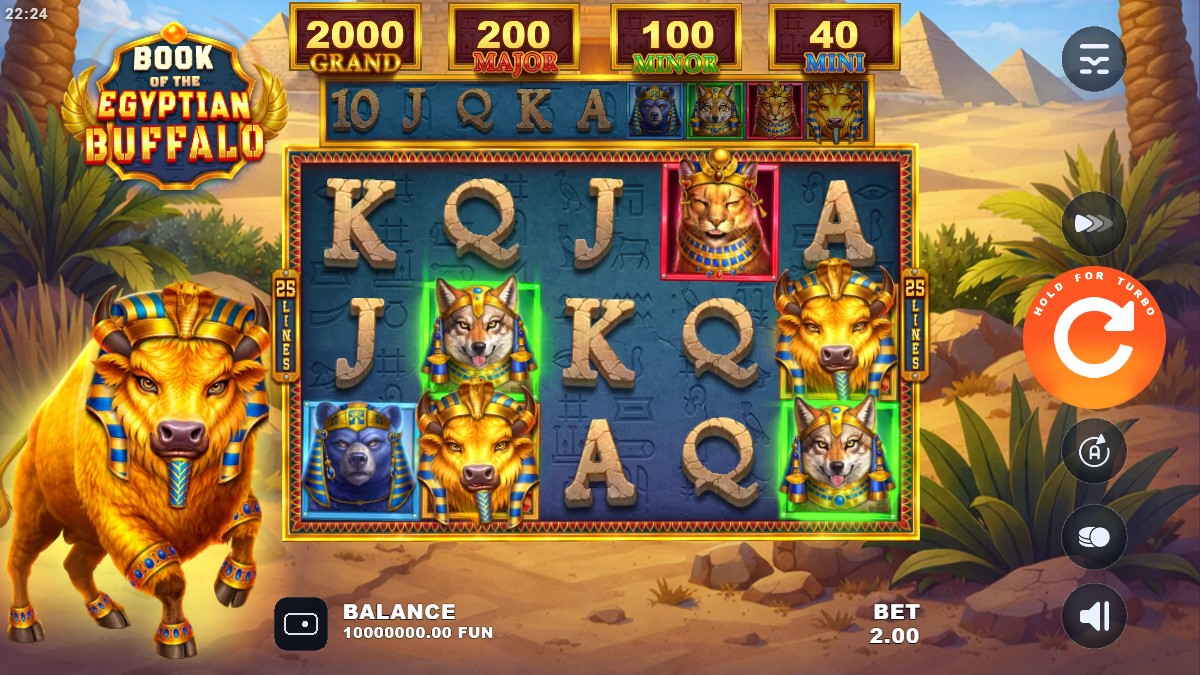 Book of the Egyptian Buffalo gameplay screenshot